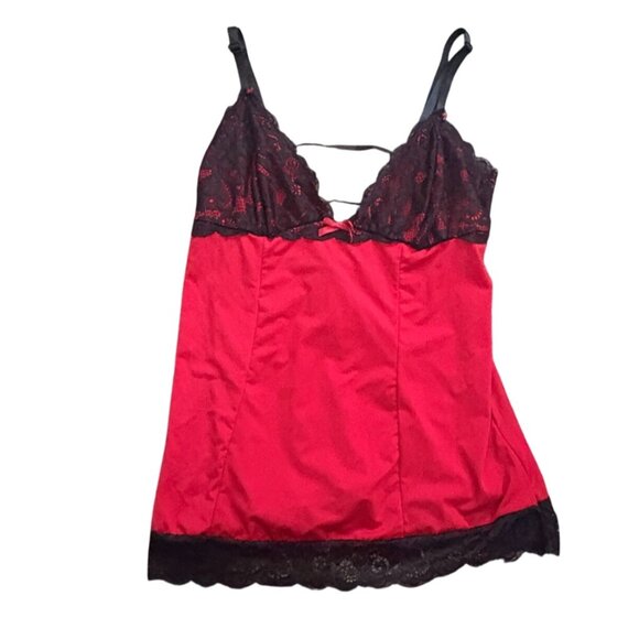 Rene Rofe Womens Sleepwear/Lingerie-Red/Black-Size M/L-GUC - Picture 1 of 7